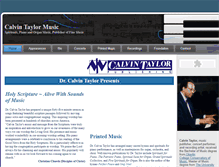 Tablet Screenshot of calvintaylormusic.org